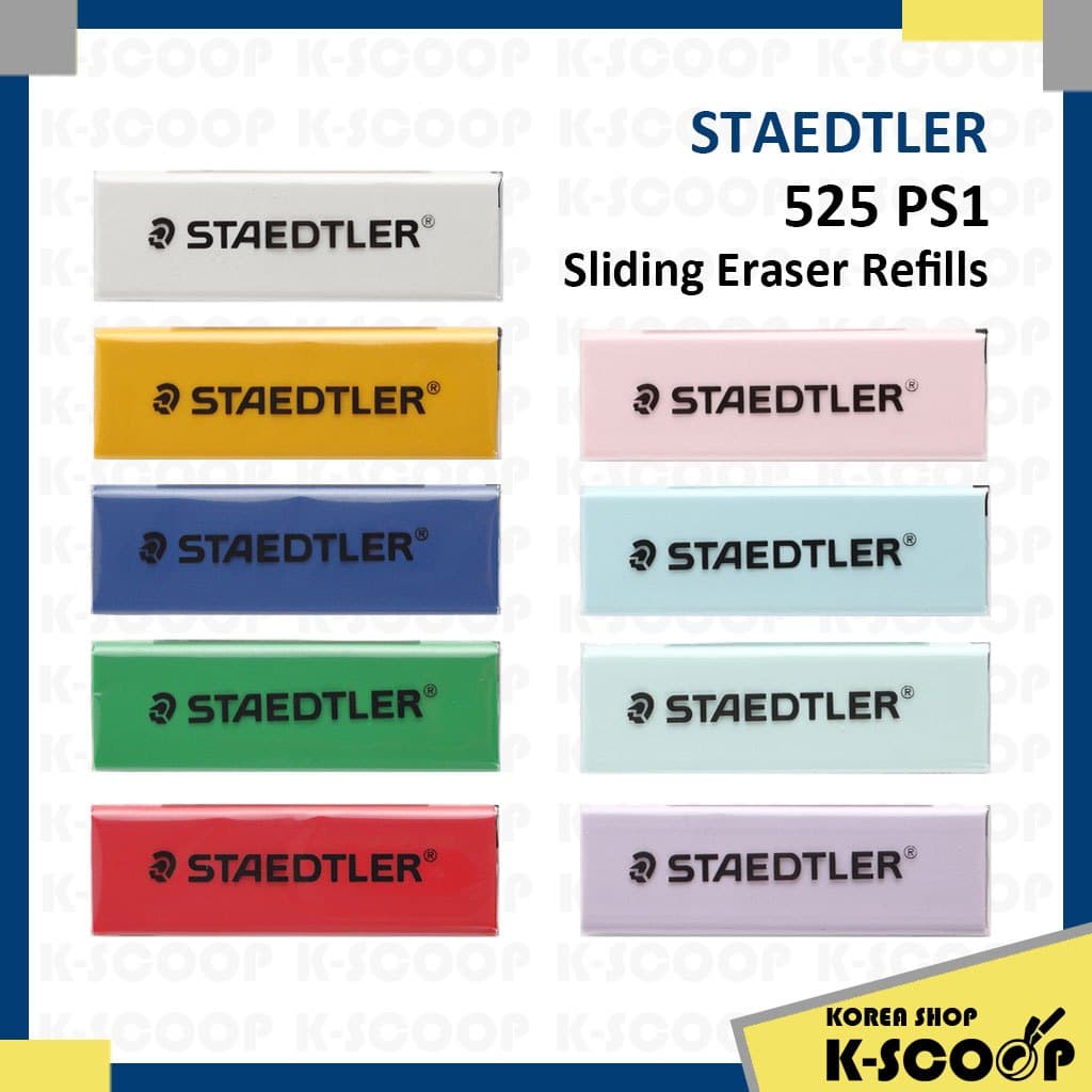 Recargas De Borracha Deslizante STAEDTLER-Sem PVC Com Manga Plástica