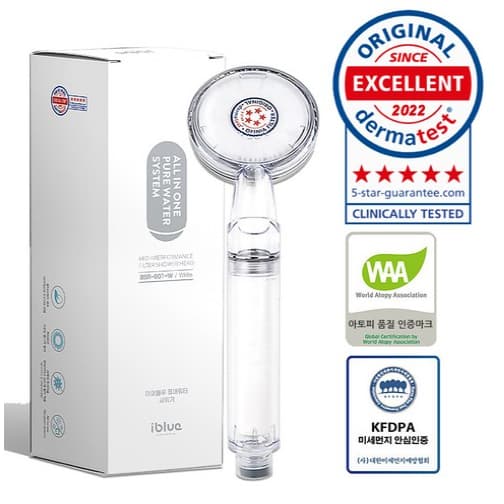 [Fabricado Na Coreia/Alemanha's Dermatest] Cabeça De Chuveiro Com Filtro Premium , Água Pura , Cuidados A Pele ,