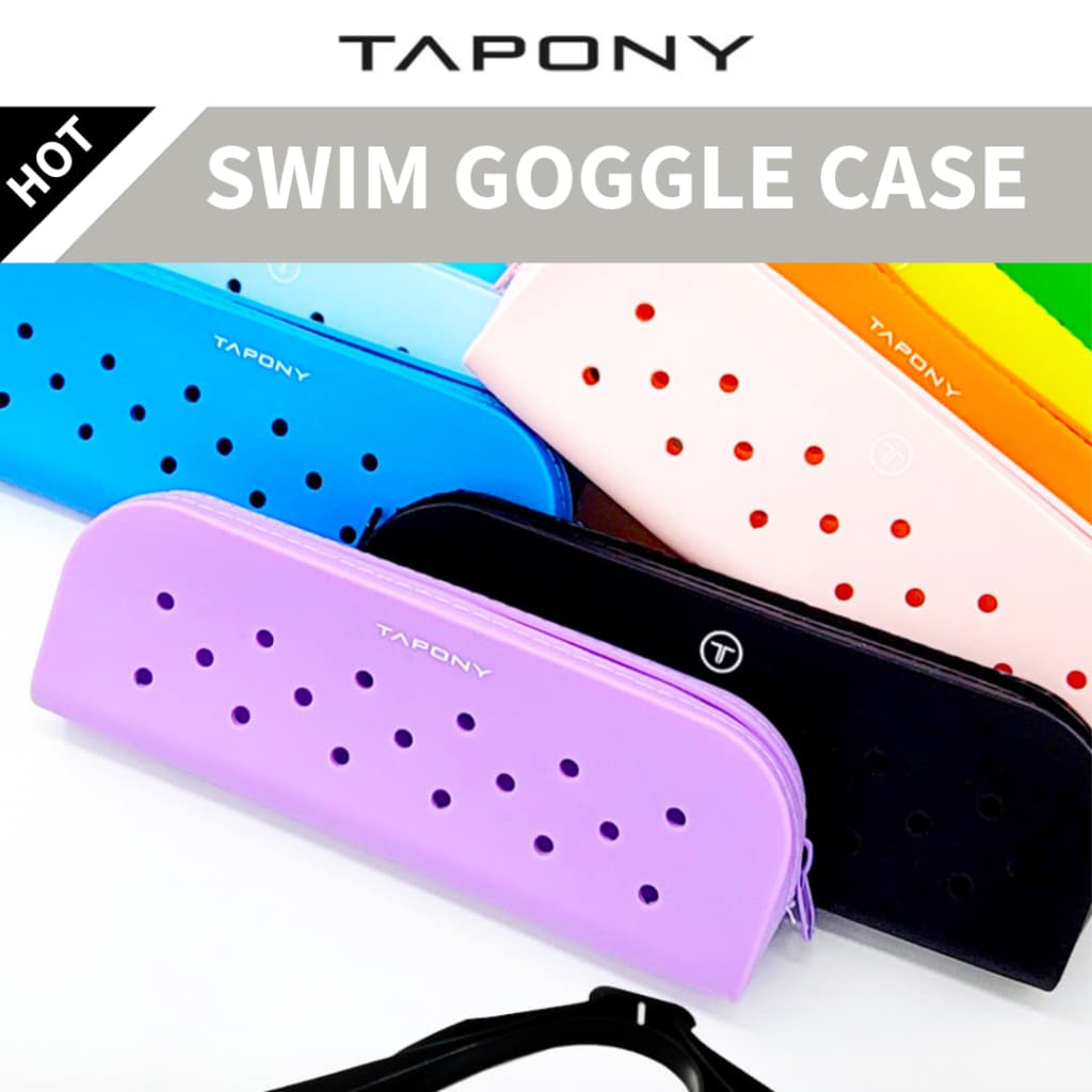[Marca Coreana] Estojo De Óculos De Natação De Silicone TAPONY-100 % À Prova D'água E De Secagem Rápida