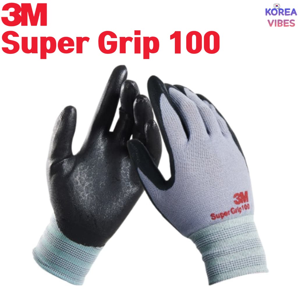 3M SUPERGRIP 100 Luvas De Trabalho NBR Revestido Segurança Protetora Construção De Embalagem Industrial