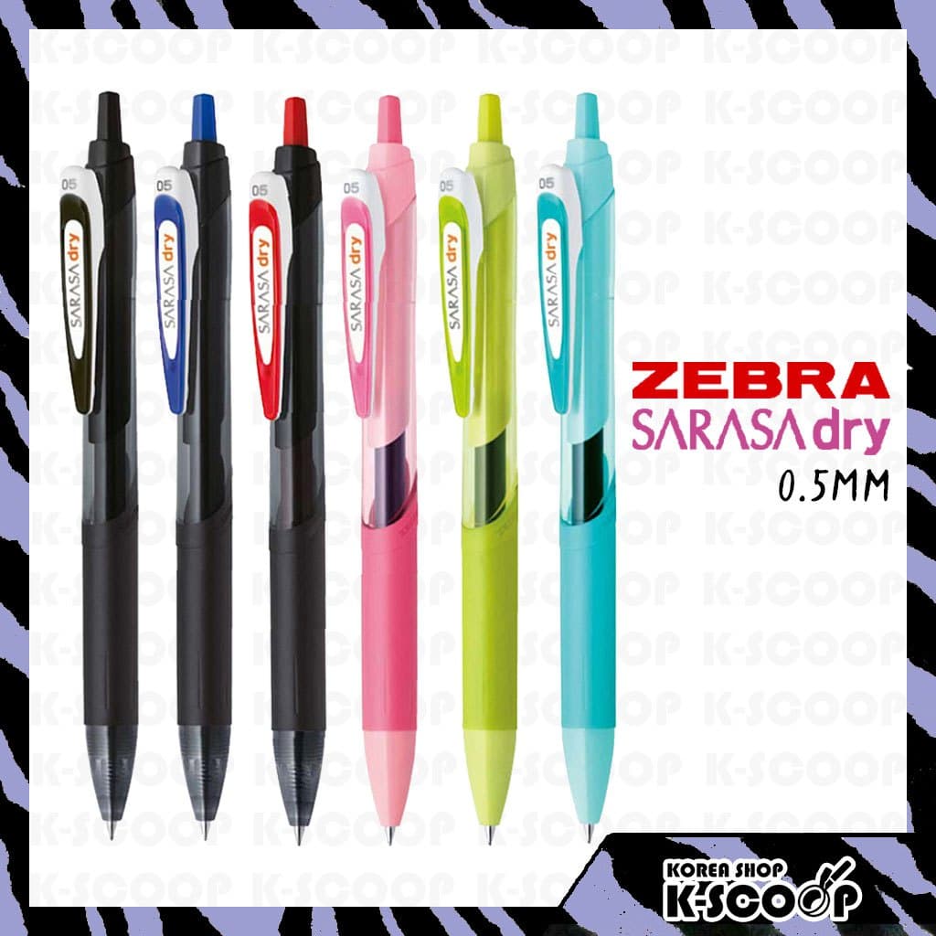 Caneta De Gel Seca ZEBRA Sarasa Dry 0.5 Mm JJ31-Projetada Para Escrita Rápida Com Sua Tinta De Secagem