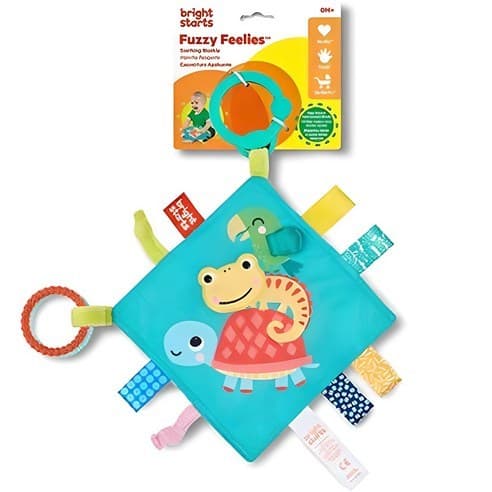🇰🇷 [Produto Coreano] BRIGHT STARTS Anel Acessório Cobertor Conforto Brinquedo Sensorial-Cores Misturadas , 1 Unidade , C