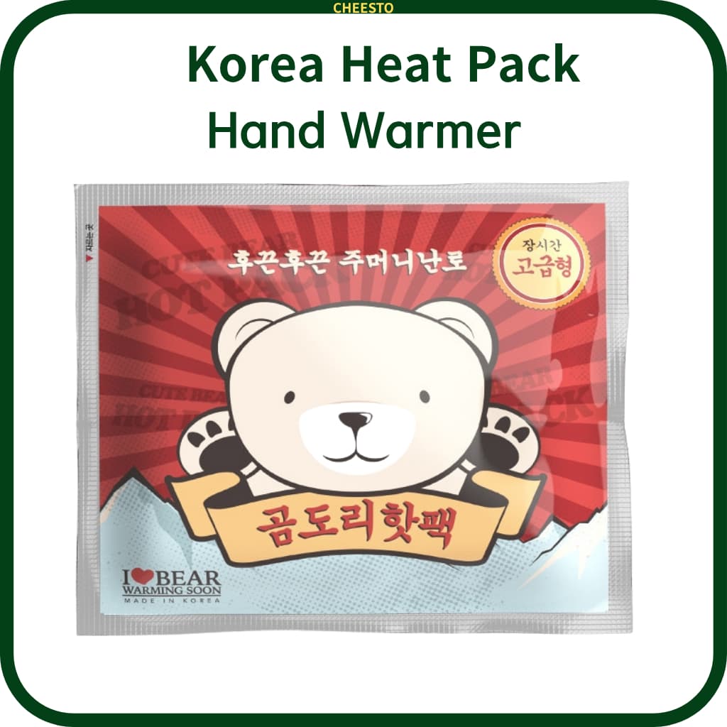 Pacote Térmico Korea Cute Bear 95g – Aquecedor De Mãos De Longa Duração E Almofada Térmica Adesiva Para Viagens De Inver