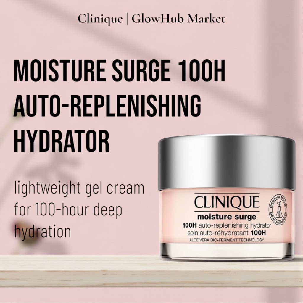 Clinique Moisture Surge 100H Hidratante Auto-Replening-Creme gel Leve Para Hidratação Profunda De 100 Horas