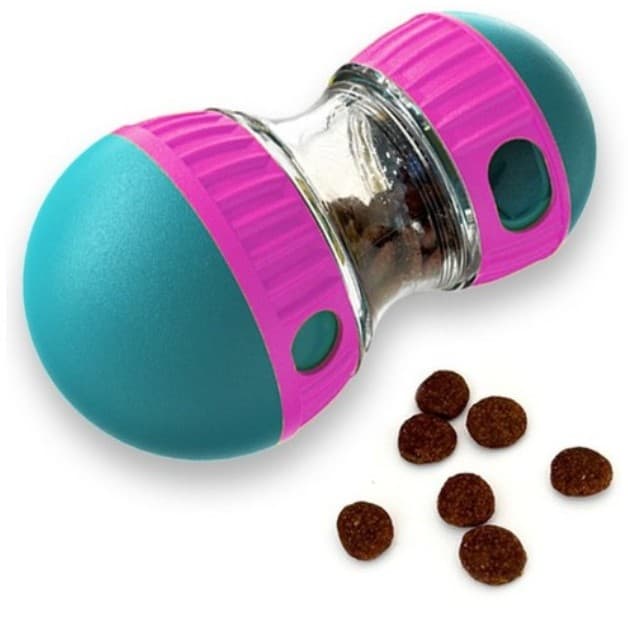 [PawTown] Brinquedo De Amendoim Dispensador De Guloseimas | Comida De Alimentação Lenta E Bola De Lanche Trabalho Para N