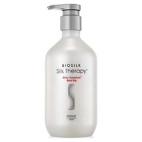 [Biosilk] Tratamento Shine Silk Therapy Plus Rosa Mosqueta 500ml | Reparação Intensiva De Cabelo E Acabamento Brilhante