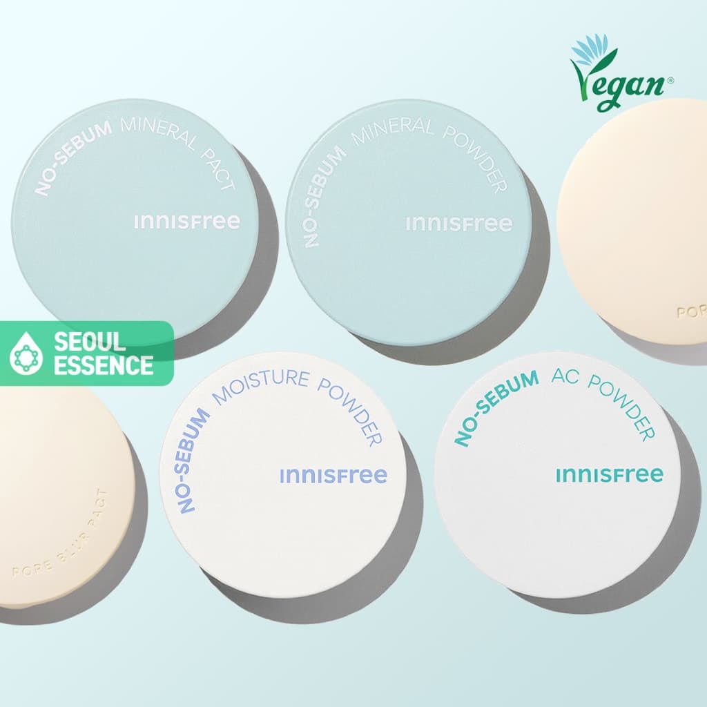 INNISFREE Pacto Mineral Sem Sebo 8.5g/E Umidade AC (Configuração) Pó 5g/Desfoque De Poros