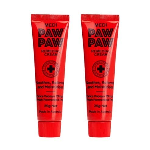 MEDI PAWPAW Creme Remedial 25g 2pcs | Bálsamo Calmante Hidratante Cuidados Com A Pele Seca E Sensível