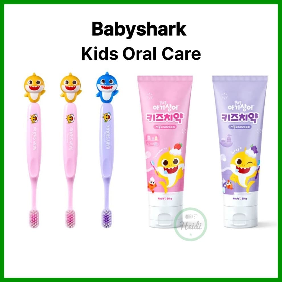 Coreia 🇰🇷 Escova De Dentes Infantil ATEX PINKFONG 3ea/80g