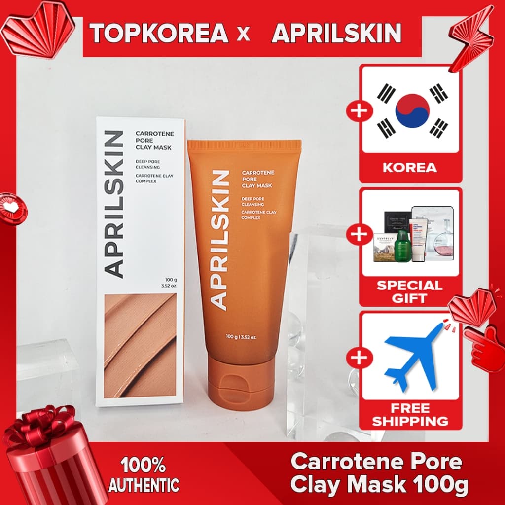 Máscara De Argila Para Poros De Cenoura APRILSKIN 100g TOPKOREA Envio Da Coreia