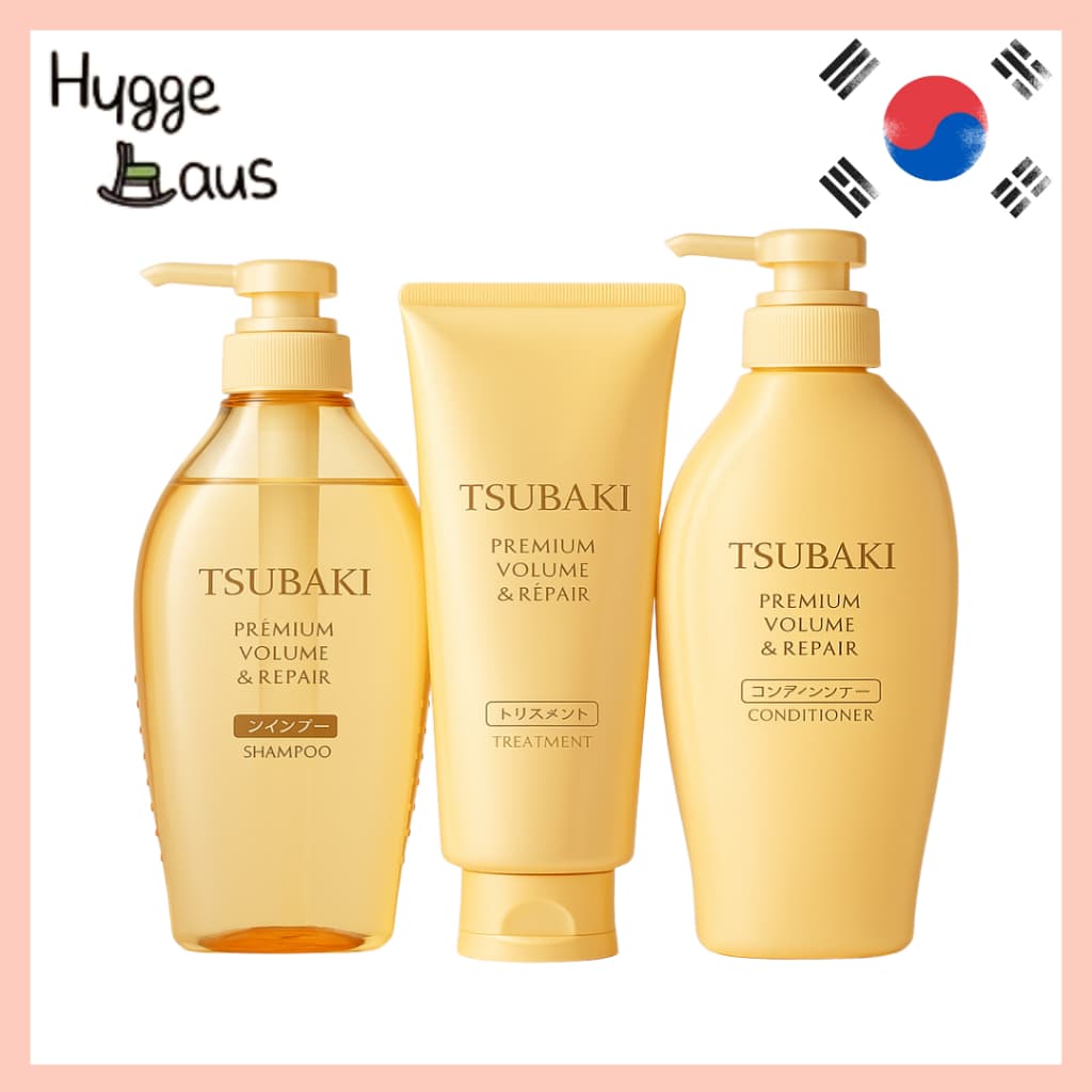 【TSUBAKI】Premium Camellia Shampoo Conditioner Treatment Volume Repair 450ml