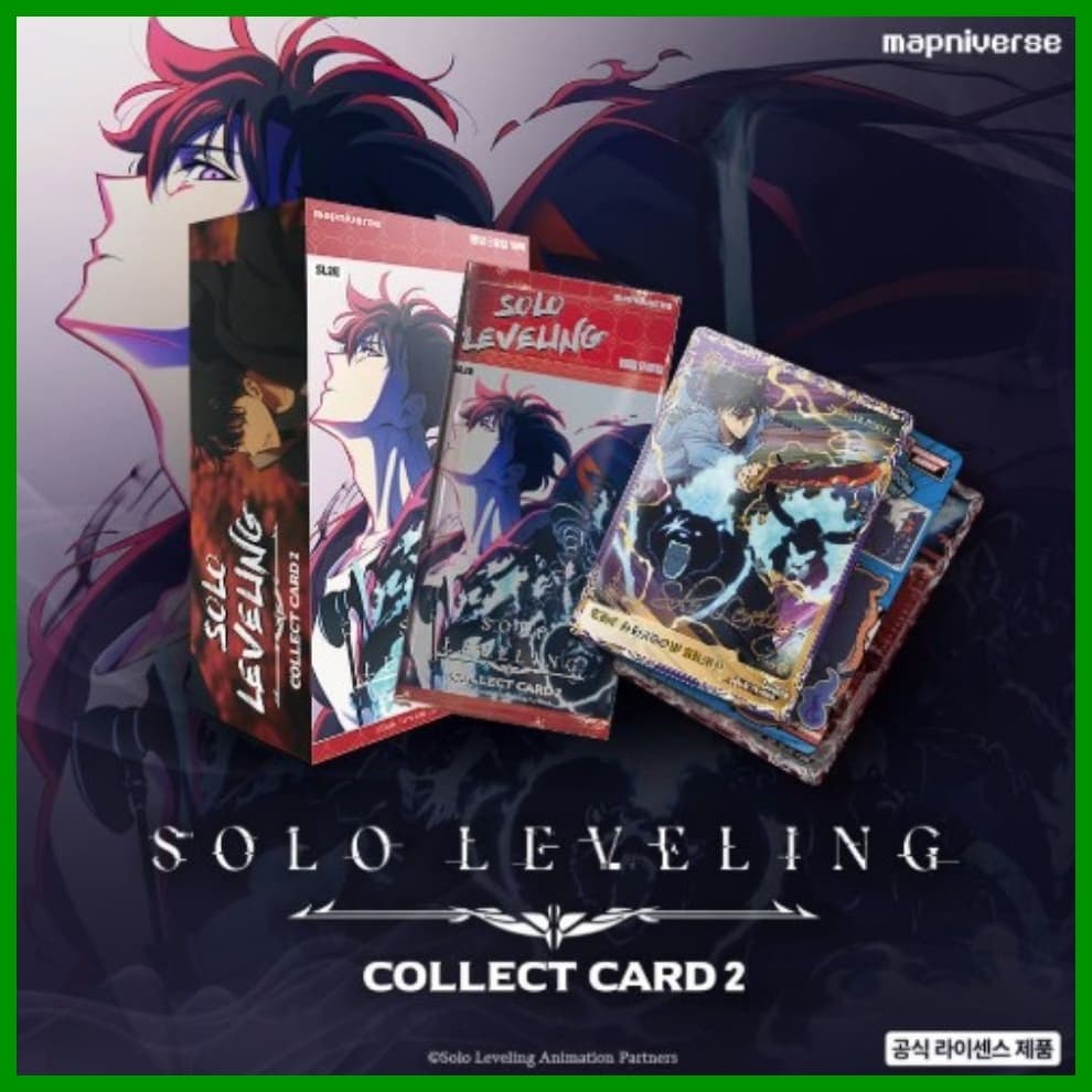 Coreia 🇰🇷 Solo Nivelamento Coletar Cartão 2 Oficial Licenciado Anime Trading Card Booster Box