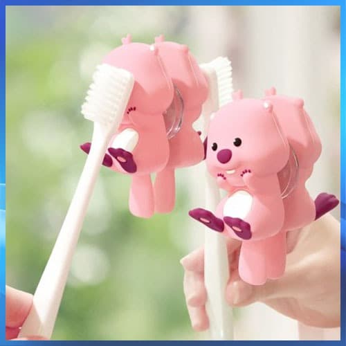 Zanmang Loopy Silicone Suporte Para Escova De Dentes Organizador Rack De Armazenamento Montado Na Parede Multifuncional