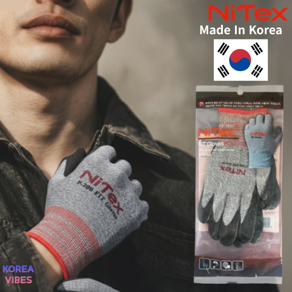 [Fabricado Na Coreia] NITEX P200 FIT Luvas De Segurança De Trabalho NBR Revestimento De Proteção Embalagem Industrial Co