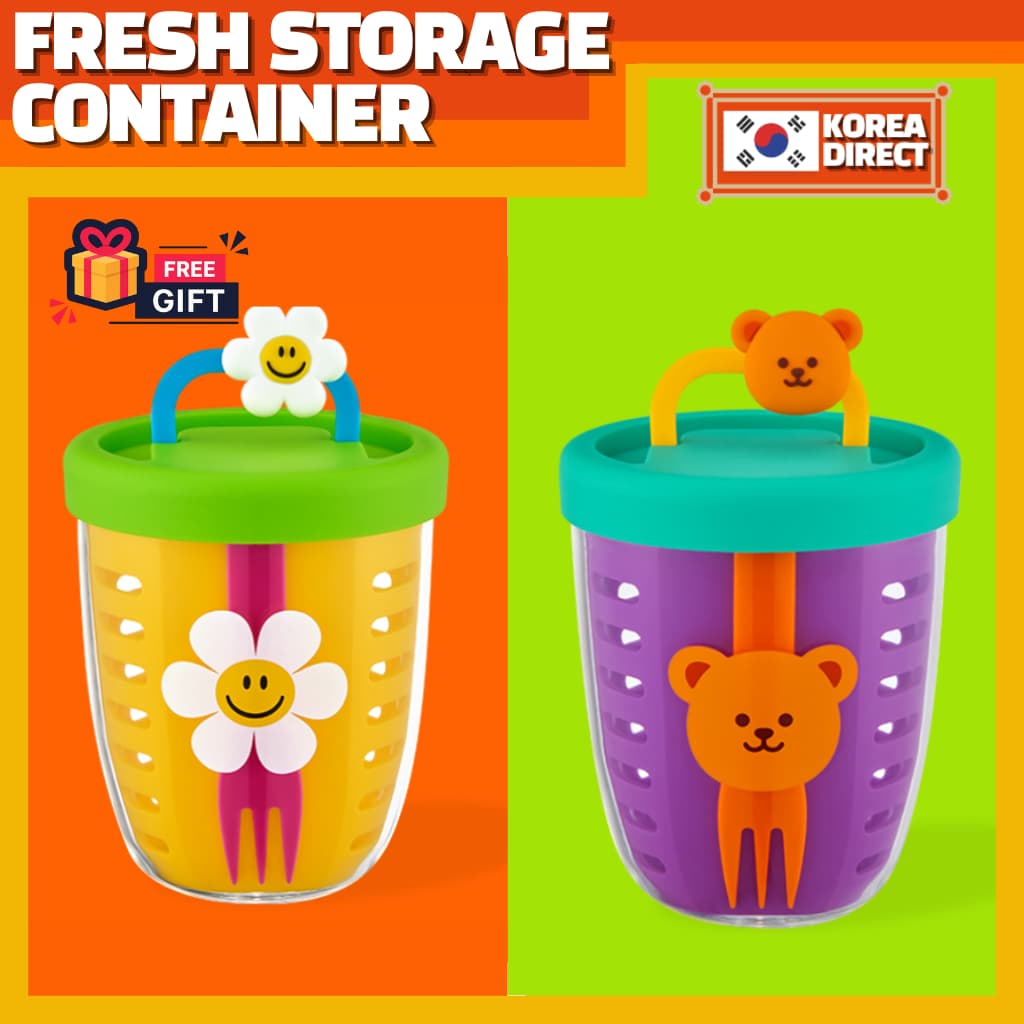 [Wiggle] Pote De Frutas 600ml Recipiente De Armazenamento Fresco Copo De Salada E Lanche Com Filtro Autêntico