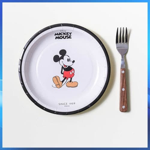 Pratos De Papel Clássicos Da Disney , 17.5cm , 10 Peças , Talheres Descartáveis , Suprimentos Para Festa , Decoração De