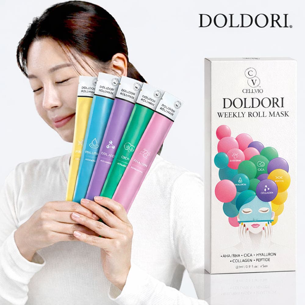 CELLVIO COSMETIC DOLDORI Máscara De Rolo Semanal 5 Unidades Conjunto De Folha Para Cuidados Com A Umidade
