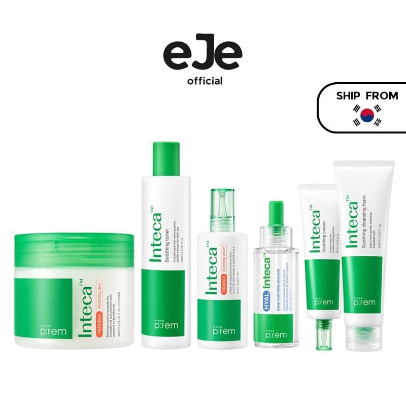 [Fazer prem] Linha De Cuidados Com A Pele INTECA (Toner/Almofada/Ampola/Soro/Creme/Espuma De Limpeza)
