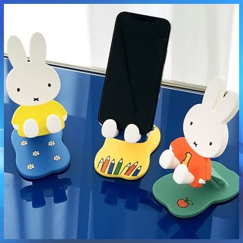 Suporte Dobrável Ajustável Para Celular Miffy Pequeno E Fofo