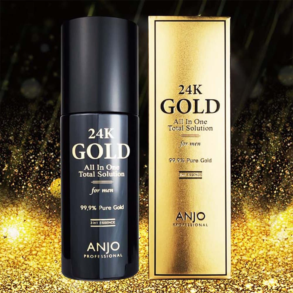 ANJO 24K Gold Men All In One Essence 200ml Cuidados Com A Pele Hidratantes Coreanos