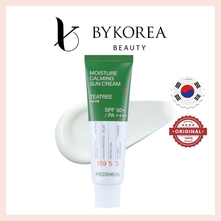 MEDIHEAL Moisture Calming Sun Cream Tea Tree SPF50+ PA++++ 50ml