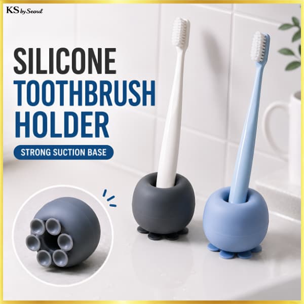 [Daiso Korea] Suporte Para Escova De Dentes Com Sucção De Silicone