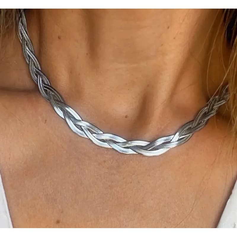 Colar e pulseira feminino 3 Fios Aço Inoxidável 316l Ajustável.