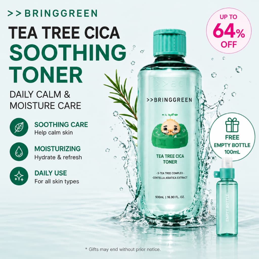 Tea Tree Toner Calmante 500ml Facial Hidratante Refrescante Cuidados Com A Pele Conjunto De Frasco De Névoa