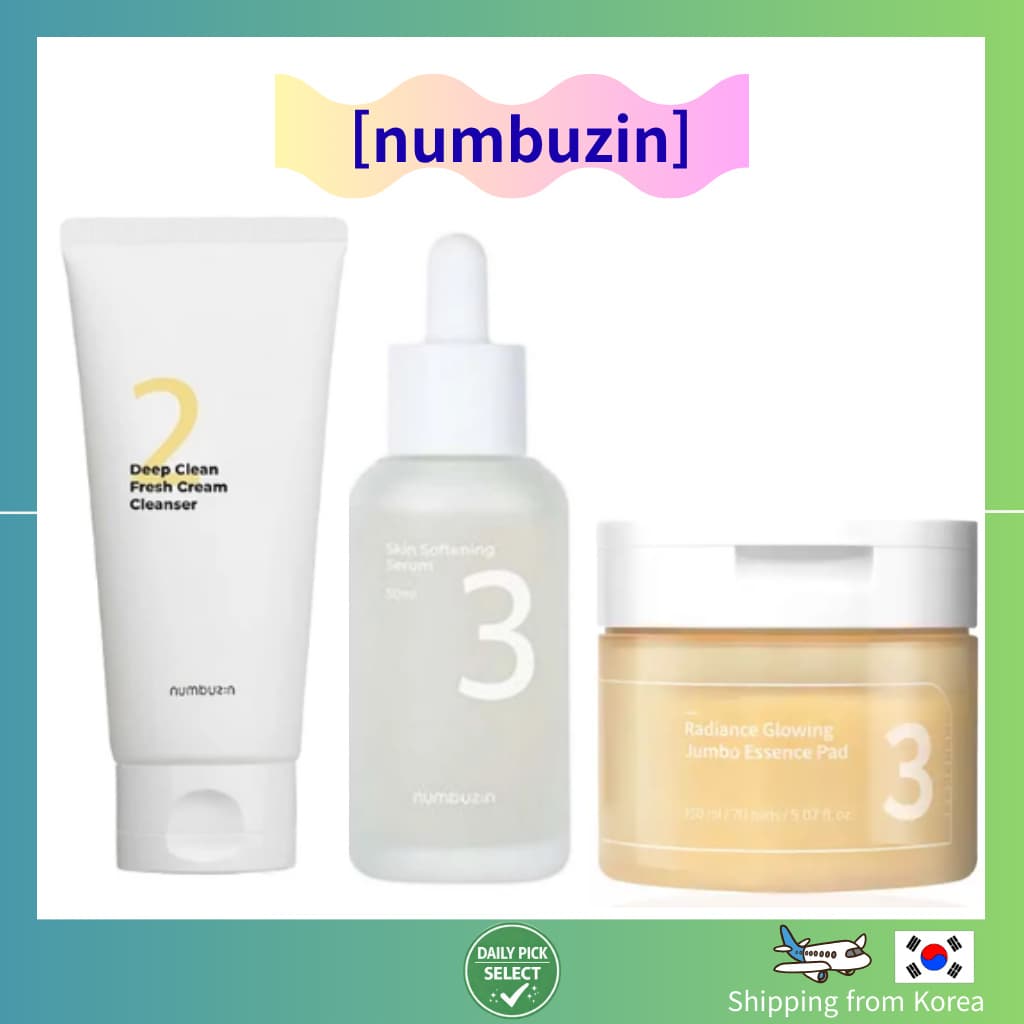 [numbuzin] No . 2 Cleanser 3 Serum Essence Pad Cuidados Com A Pele Coreanos