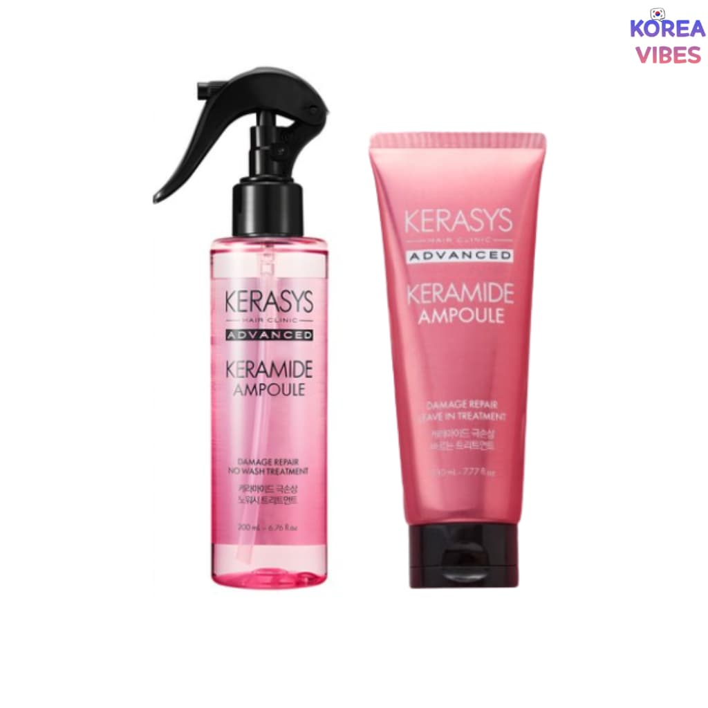 KERASYS Advanced Keramide Spray De Tratamento Sem Lavagem 200ml , Creme 230ml Clínica De Reparo De Danos