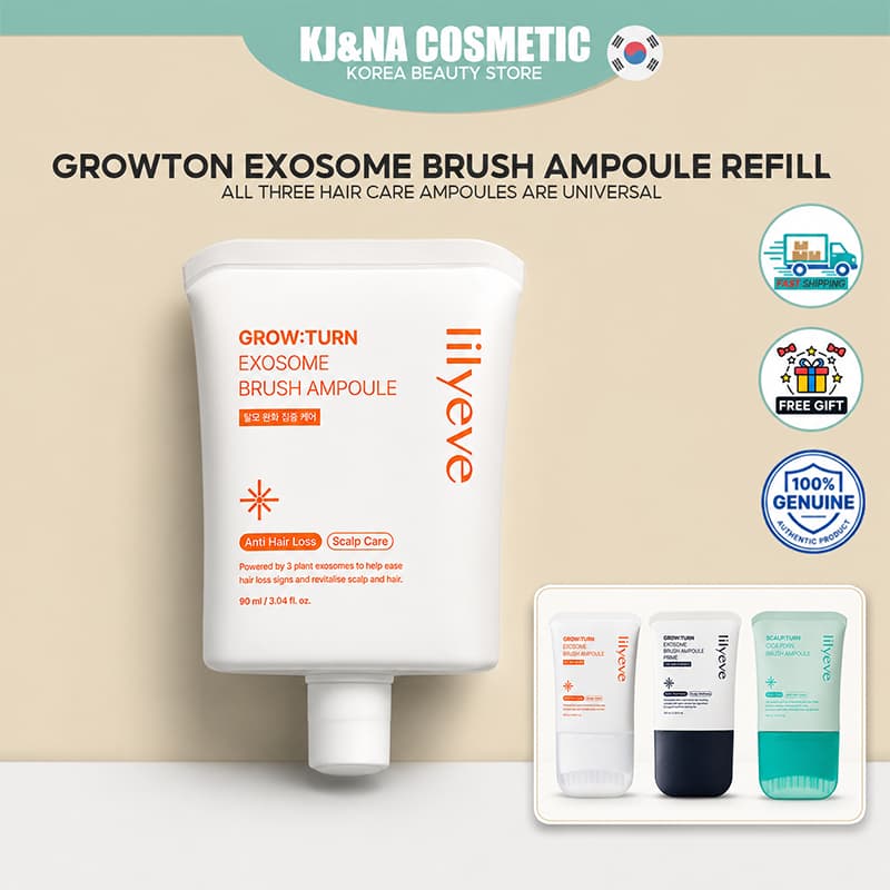lilyeve Grow Turn Exosome Brush Ampola Recarga Apenas 90ml