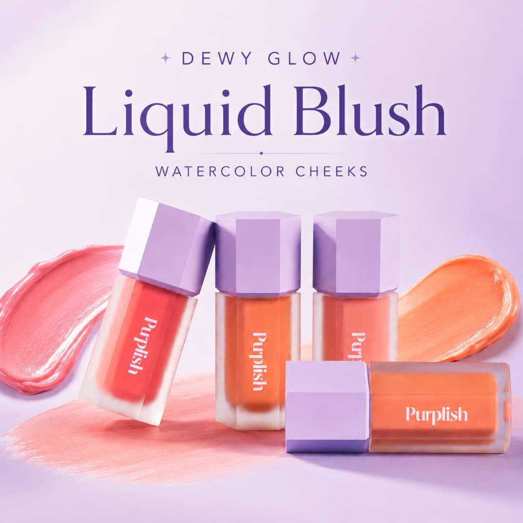 Blush Líquido Com Brilho Úmido 7g Matiz Natural Para Bochecha Maquiagem De Pele De Vidro Coreano
