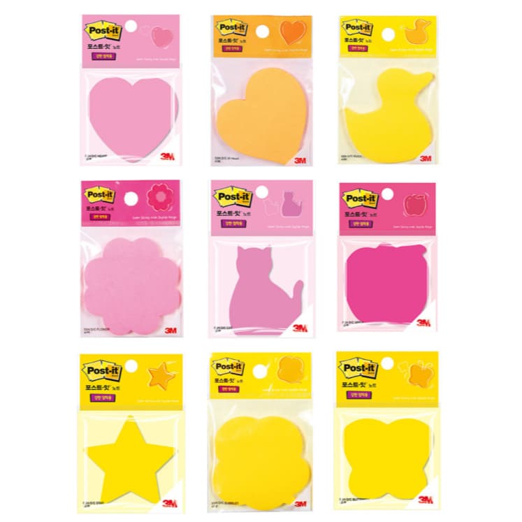 [3M] Notas Adesivas Em Formato De Bloco De Post-it Fortes De Marcadores 45 Folhas 7-Designs