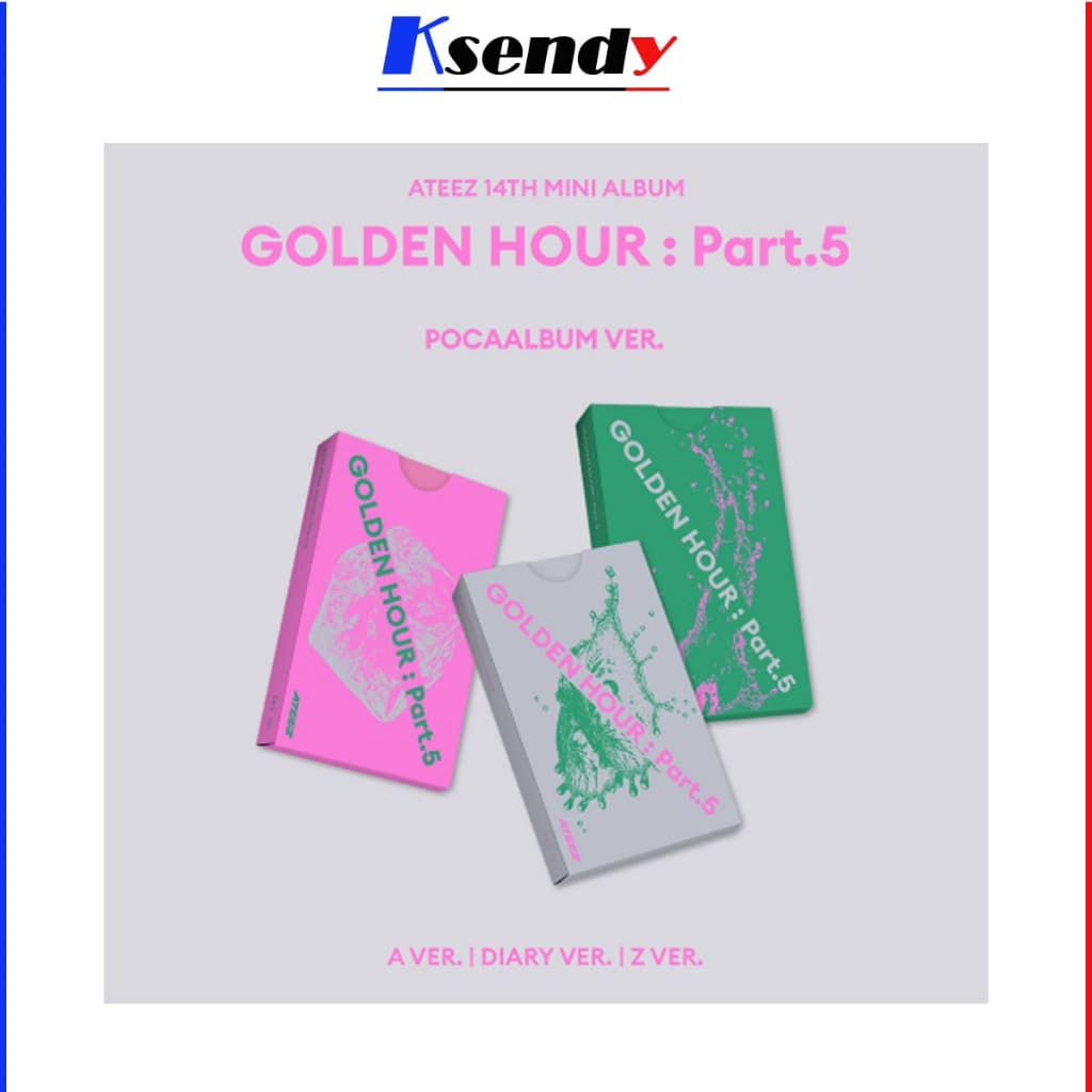 ATEEZ 14th Mini Album [ GOLDEN HOUR : Part.5 ] POCAALBUM Ver.