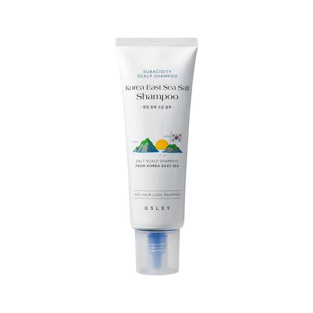 GSLEY Korea East Sea Salt Shampoo Para Couro Cabeludo 200ml Suave Cuidados Com O