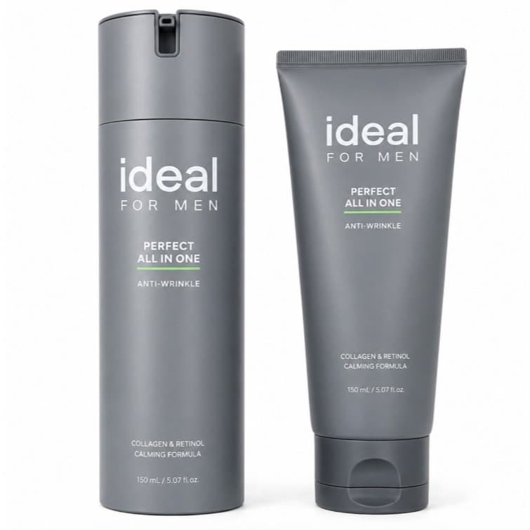 IDEAL Para Homens Perfeito Tudo Em Um 150ml + 150ml Loção De Cuidados Com A Pele Masculina Conjunto Umidade Coreano