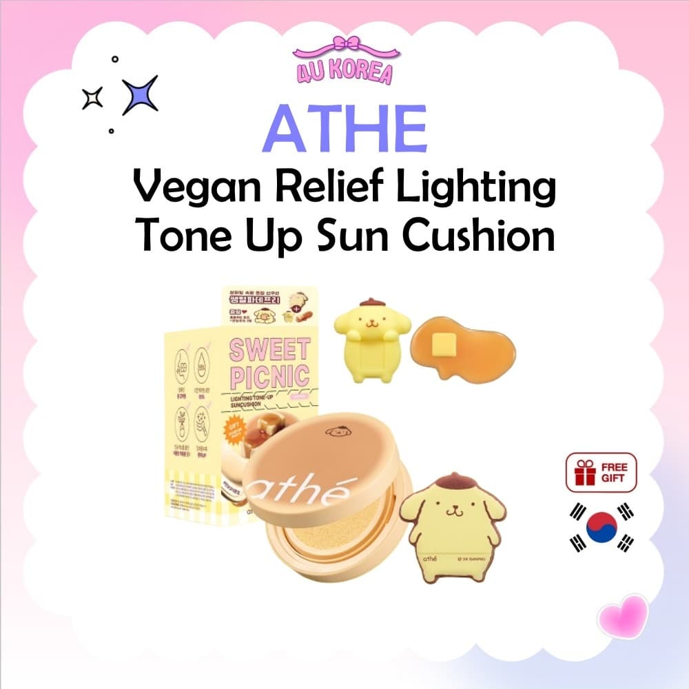 Almofada Solar Tonificante ATHE Vegan Relief Lighting Fps50 +-3 Cores/K-BEAUTY