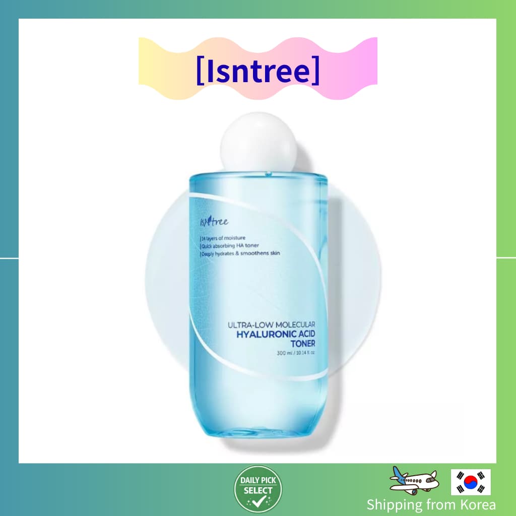[Isntree] Toner De Ácido Hialurônico Molecular Ultrabaixo Para Cuidados Com A Pele Coreana