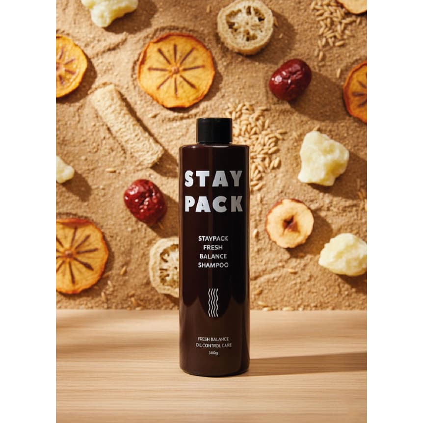 RAFAROPHE Stay Pack Fresh Balance Shampoo 300ml Controle De Óleo Cuidados Com O Couro Cabeludo Diário Refrescante