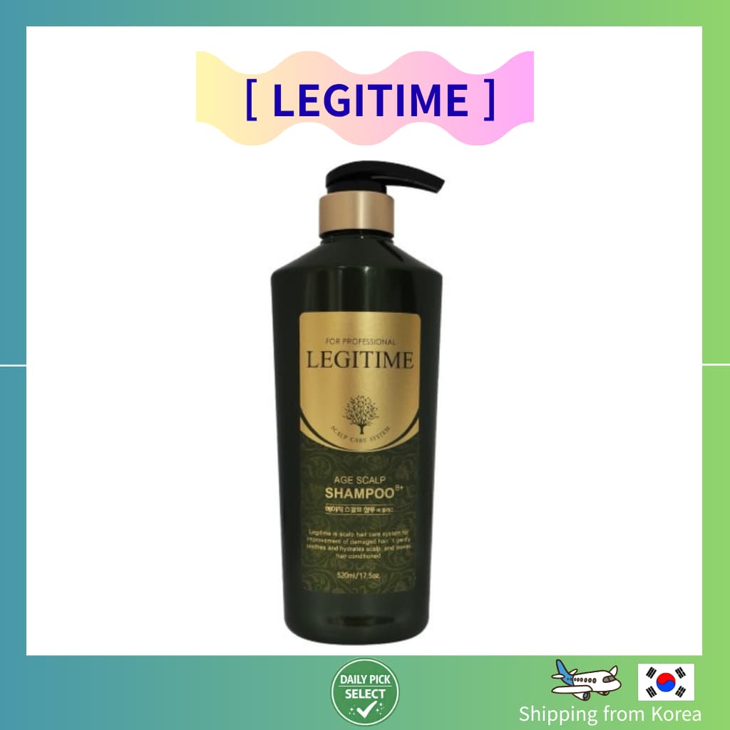 [LEGITIME] Shampoo Age Scalp B + Coreano Para Cuidados Com Os Cabelos 520ml