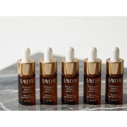 Layday Ampola Energética De Vitamina C 13ml x 5 Conjunto Iluminador Hidratante Cuidado Diário Com Brilho