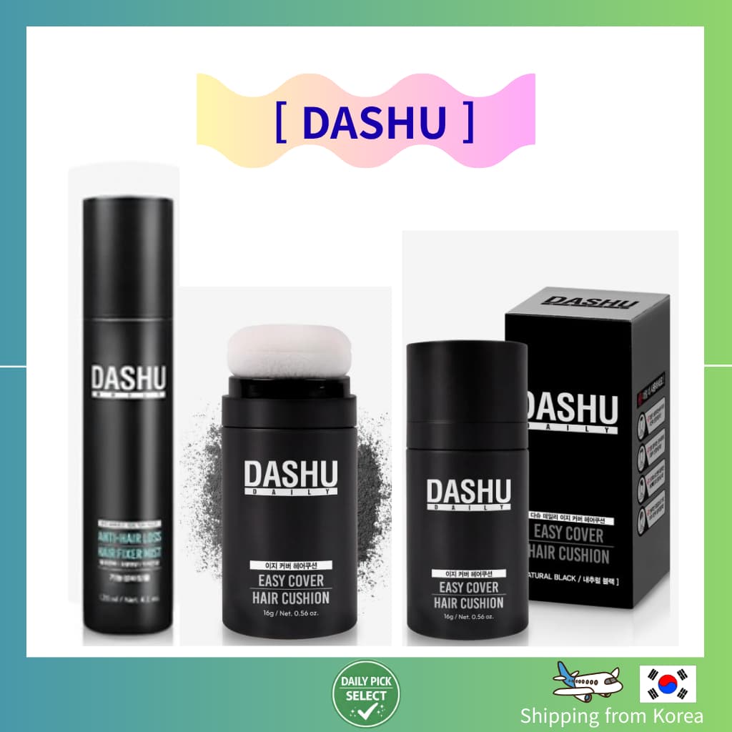 [DASHU] Almofada De Cabelo De Cobertura Fácil , Fixador , Névoa , Preto , Marrom , Estilo Coreia