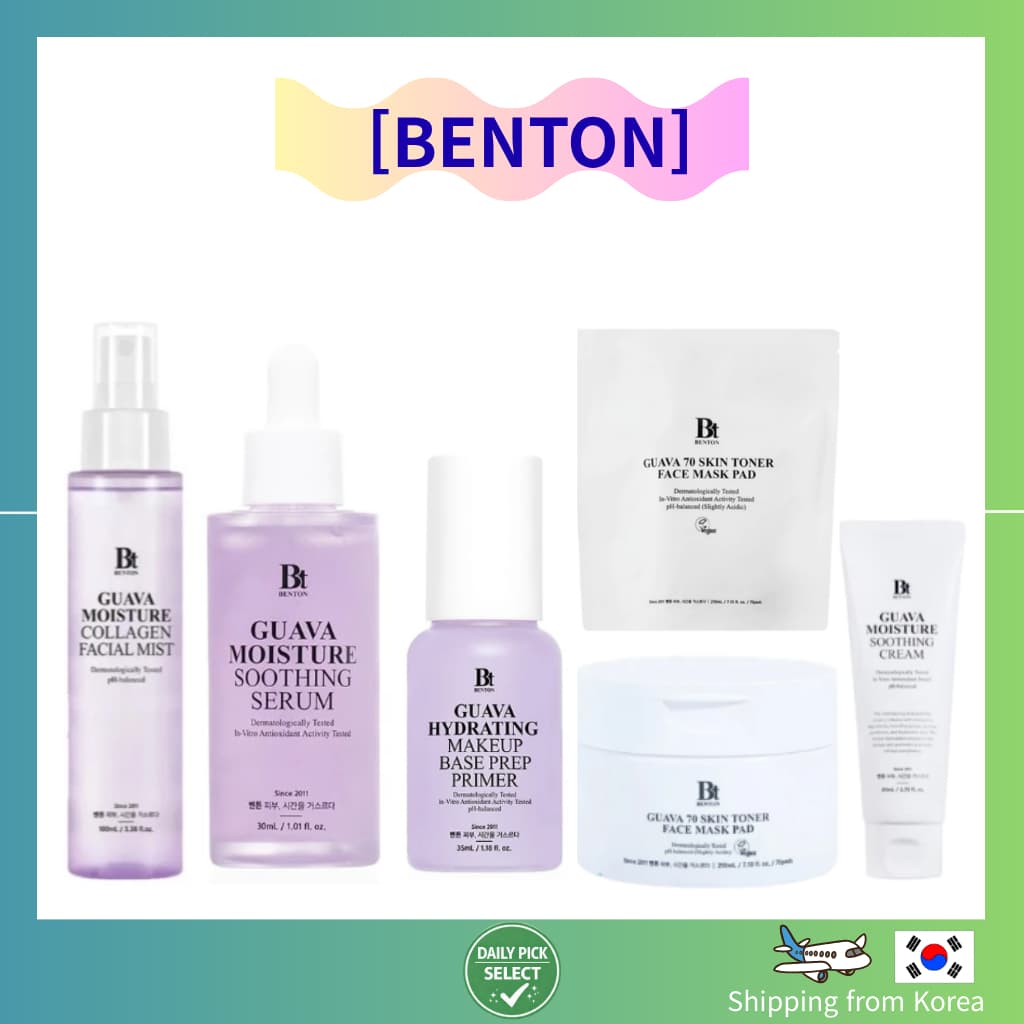 [BENTON] Goiaba Toner Pad Serum Mist Primer Coreano Cuidados Com A Pele