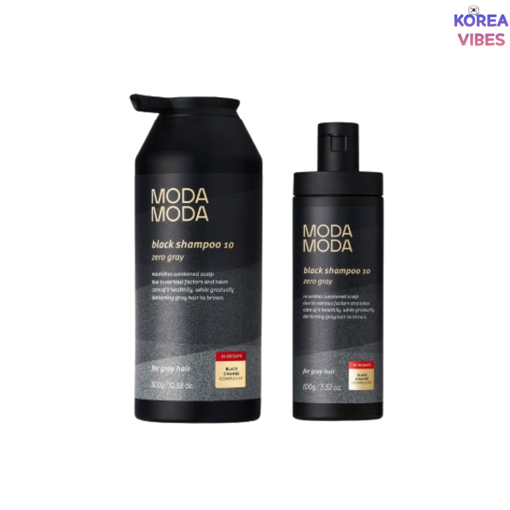 MODAMODA Zero Cinza Preto Shampoo 10 300g/100g-Cuidados Com Os Cabelos Grisalhos