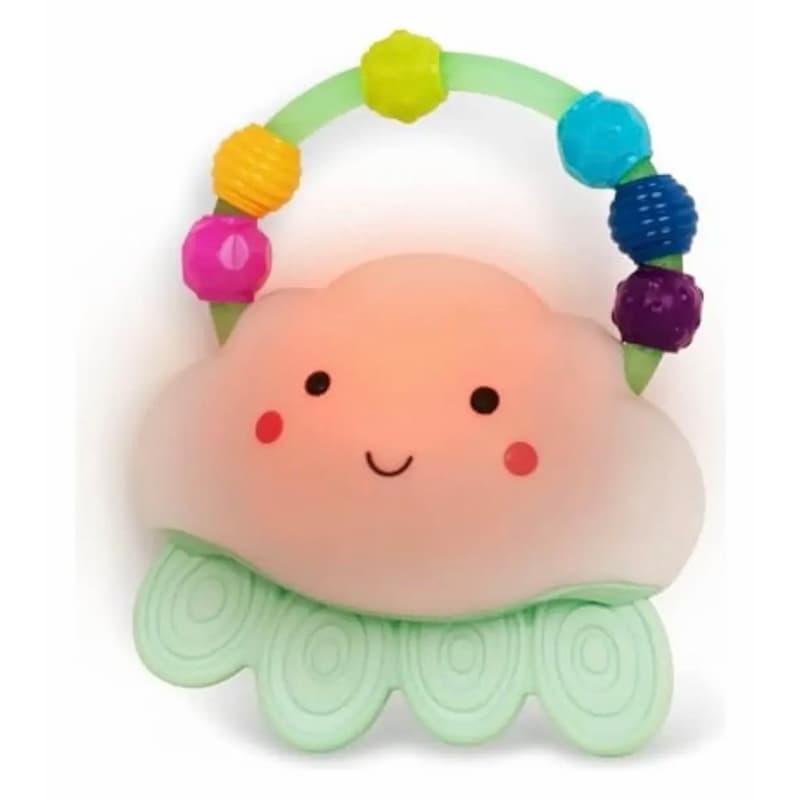 Chocalho Luminoso Nuvem B. Baby Rain-Glow Squeeze - Mordedor Importado EUA