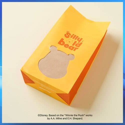 Envelope De Janela Transparente Do Personagem Ursinho Pooh Da Disney , 6 Peças , Capa Para Embrulho De Presente De Festa
