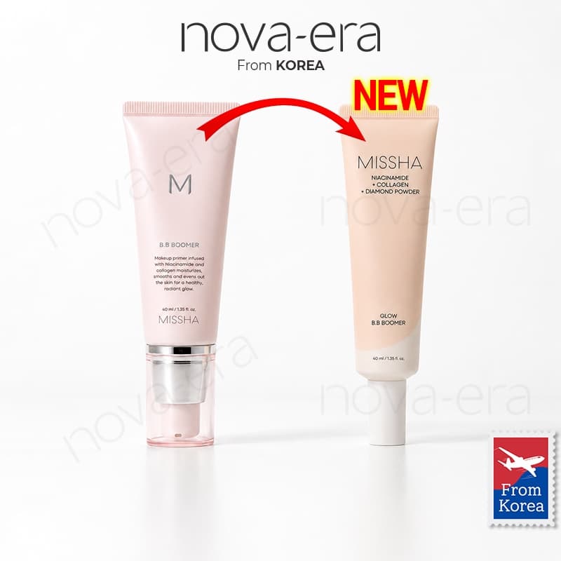 MISSHA Glow B.B Boomer Primer de Maquiagem Base com Glow Natural Uso Diário