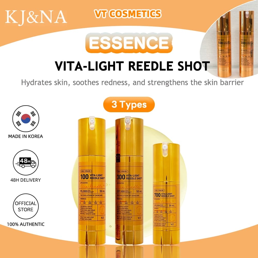 [VT] Vit-LIGHT REEDLE SHOT 100/300/700 50ml Iluminador | Soro De Vitamina C Do Reino Unido B3 (15 %) E