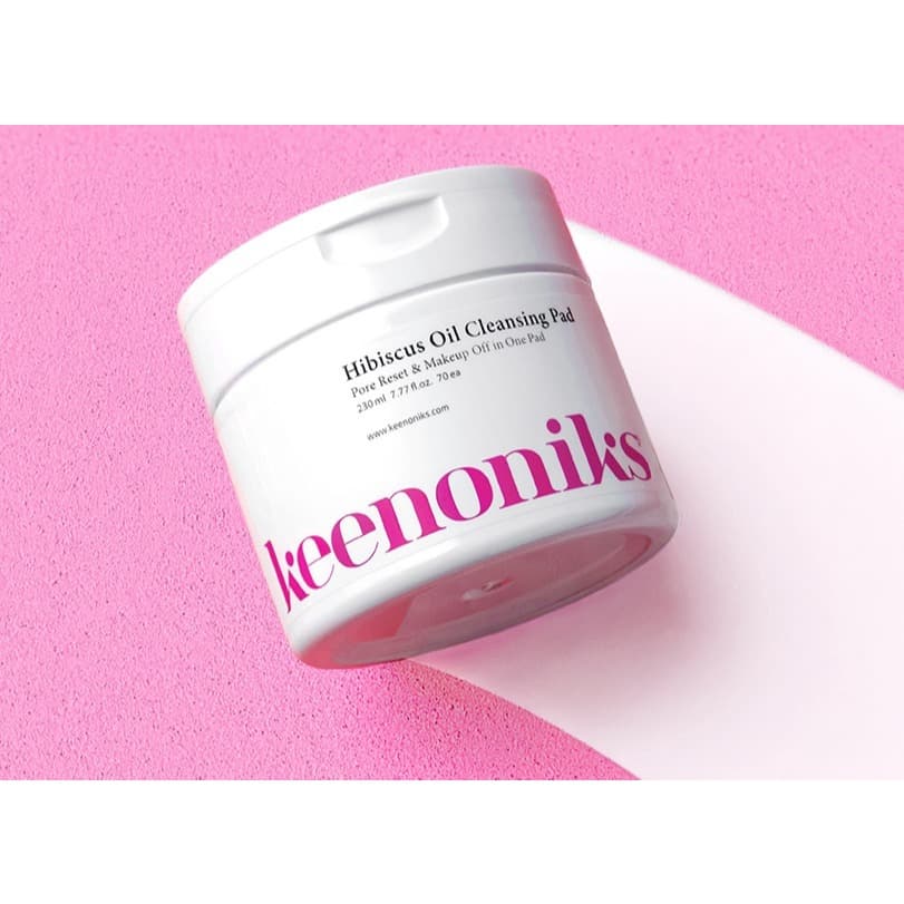 Keenoniks Almofada De Limpeza De Óleo De Hibisco 230ml 70 Almofadas Removedor De Maquiagem Profunda Cuidados Com Os Poro