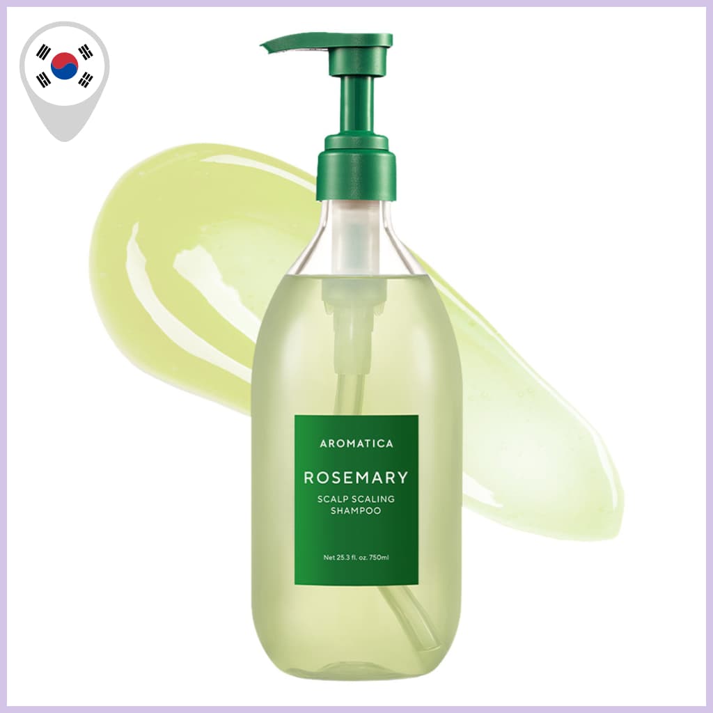 [AROMATICA] Shampoo Para Escamação Do Couro Cabeludo Com Alecrim 750ml-Alívio Da Queda De Cabelo , Limpeza Profunda E Es